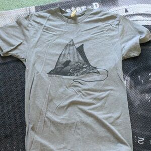 Next Level Apparel Gray Graphic Tee